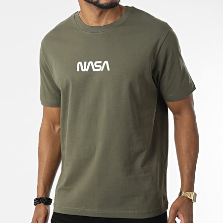 NASA - Camiseta extragrande grande de Japón verde caqui