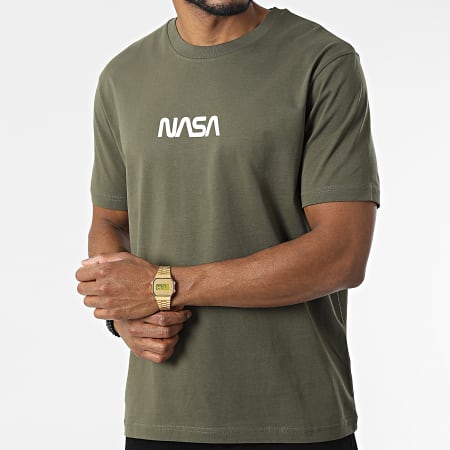 NASA - Camiseta extragrande grande de Japón verde caqui