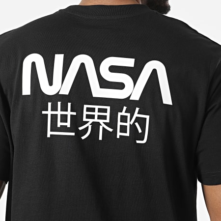 NASA - Camiseta extragrande grande de Japón negra