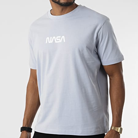 NASA - Tee Shirt Oversize Large Flag Bleu Ciel