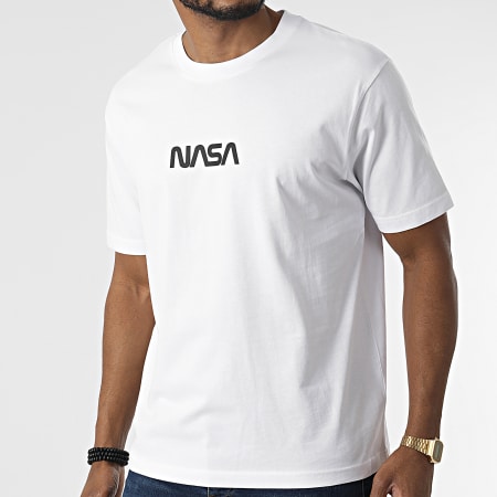 NASA - Tee Shirt Oversize Large Flag Blanc
