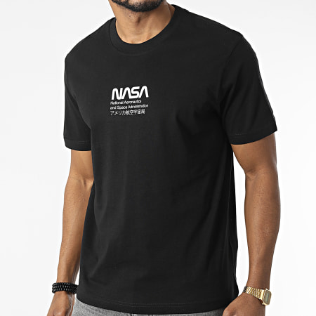 NASA - Oversize Large Admin 2 Camiseta Negro Blanco Naranja