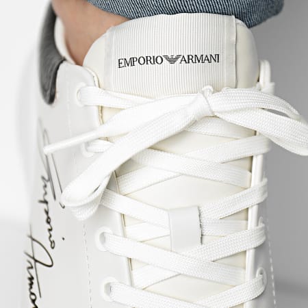 Emporio Armani - X4X264 XM670 Off White Black Sneakers