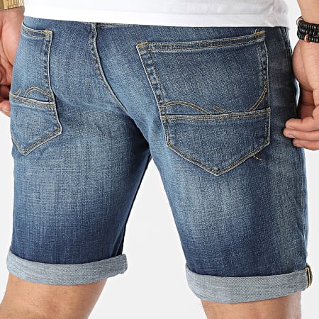 Jack And Jones - Rick Fox Pantaloncini di jeans in denim blu