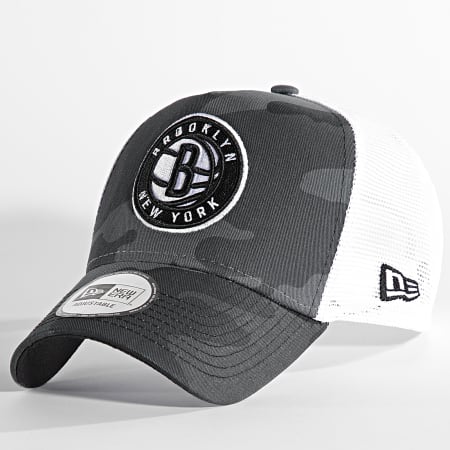 New Era - Brooklyn Nets 9Forty Cappello Trucker Camo Grigio Camouflage