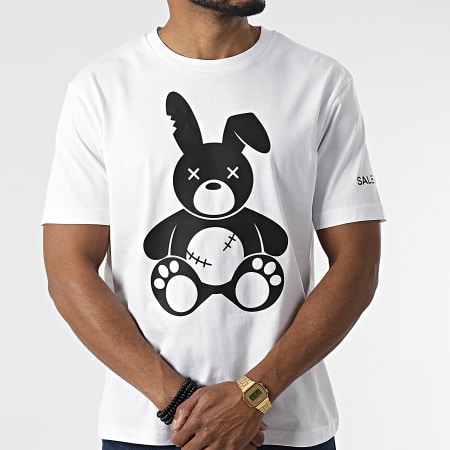 Sale Môme Paris - Oversize Camiseta Large White Rabbit Black