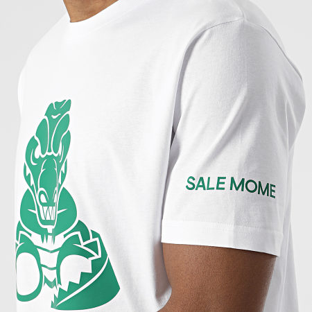 Sale Môme Paris - Tee Shirt Oversize Large Croco Blanc Vert