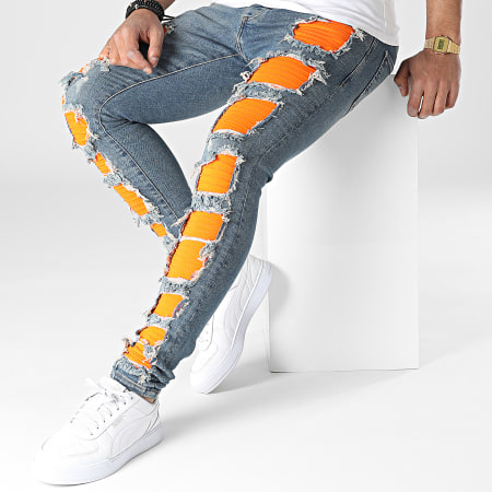 2Y Premium - Jeans slim B6569 Blu Denim