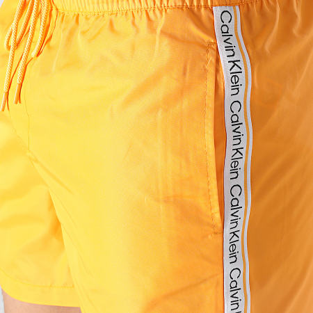 Calvin Klein - Short De Bain A Bandes Medium Drawstring 0700 Orange