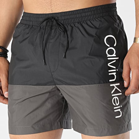 Calvin Klein - Pantaloncini medi con coulisse 0729 Nero Grigio Antracite