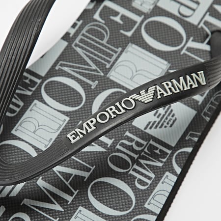 Emporio Armani - Tongs XVQS01-XN122 Black Grey