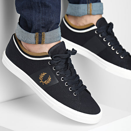 Fred Perry - Baskets Underspin Tipped Cuff Twill Navy