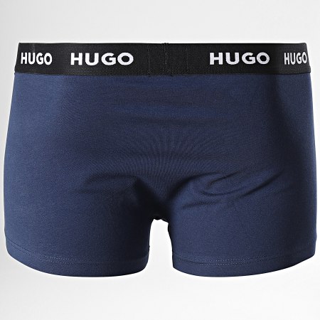 HUGO - Set di 3 boxer 50469786 blu navy