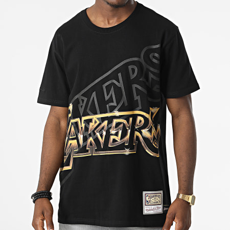 Mitchell and Ness - Tee Shirt Oversize NBA Big Face Los Angeles Lakers Noir
