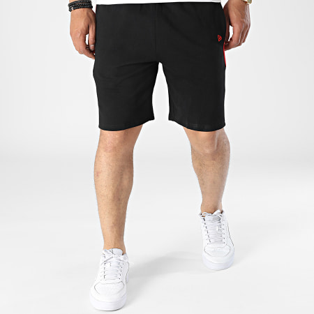 New Era - Pantalones cortos de jogging a rayas con panel lateral de Chicago Bulls NBA 13116163 Negro