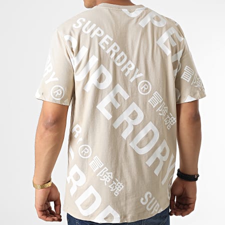 Superdry - Tee Shirt Code Classic Beige
