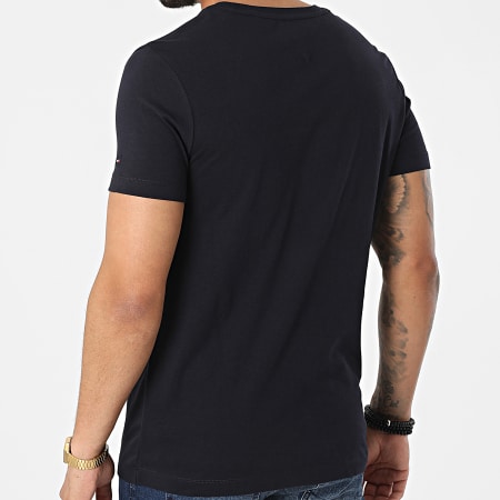 Tommy Hilfiger - Camiseta Floral Palma 5662 Azul Marino