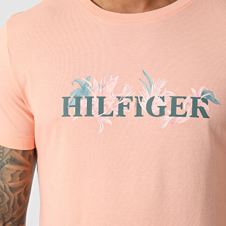 Tommy Hilfiger - Tee Shirt Palm Floral 5662 Saumon