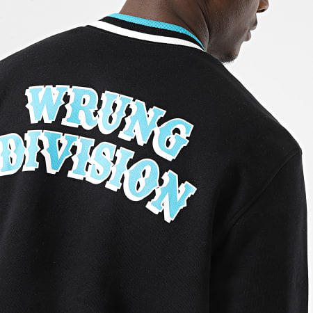 Wrung - Giacca college con zip nera