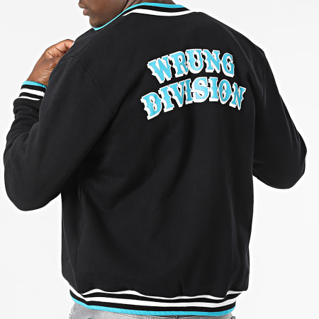 Wrung - Giacca college con zip nera