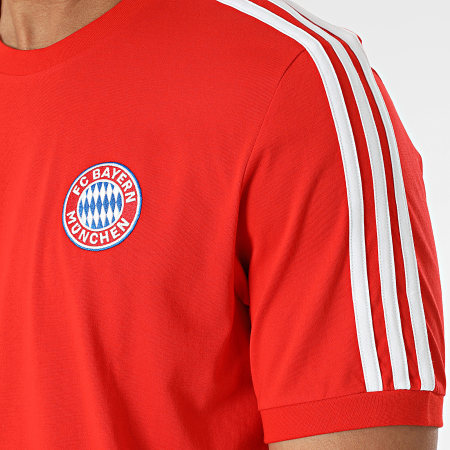Adidas Sportswear - Maglietta FC Bayern DNA 3 Stripes Rosso HF1361
