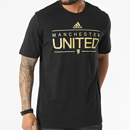 Adidas Sportswear - Tee Shirt Manchester United FC HG1246 Noir Doré
