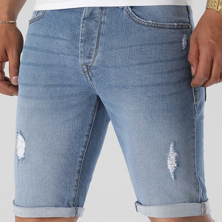 Tiffosi - Pantalones cortos vaqueros ajustados 10043551 azul vaquero
