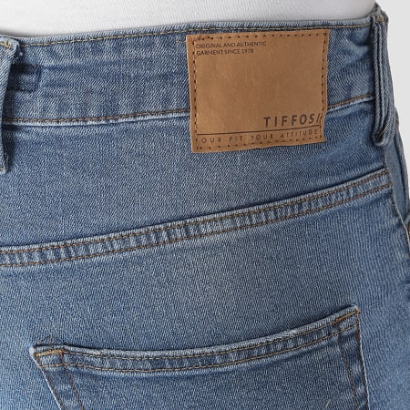 Tiffosi - Pantaloncini jeans slim 10043551 Blu Denim