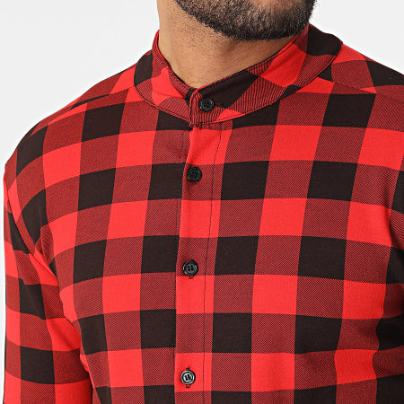 Uniplay Camisa Cuadros Manga Larga UP C117 Rojo Negro Ryses