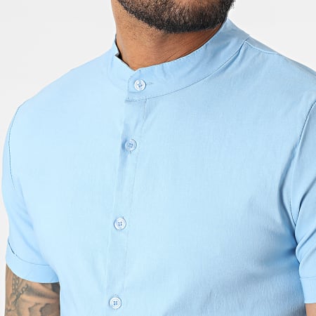 Uniplay - Camisa Cuello Mao Manga Corta UP-C115 Azul Claro
