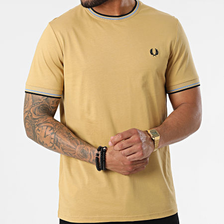 Fred Perry - Maglietta Twin Tipped M1588 Beige