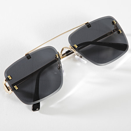 Frilivin - Gafas de sol doradas Negras
