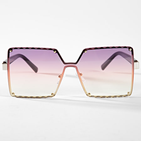 Frilivin - Gafas de sol Gradiente Violeta Dorado