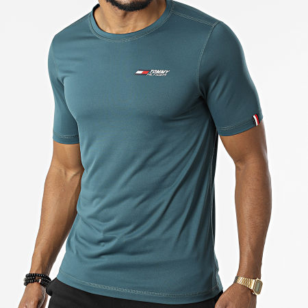 Tommy Hilfiger - Tee Shirt Essentials Training Big Logo 2737 Bleu Pétrole