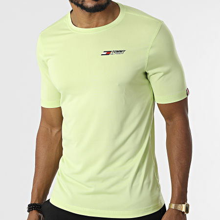 Tommy Hilfiger - Camiseta Essentials Training Big Logo 2737 Verde lima