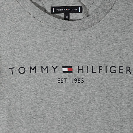 Tommy Hilfiger - Ensemble Tee Shirt Et Short Jogging Enfant Essential Summer 7436 Gris Chiné