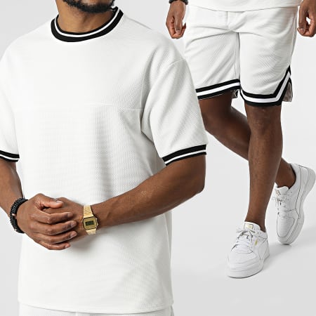Uniplay - Conjunto Camiseta Short Jogging UP-ES-89 Blanco