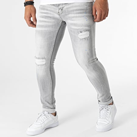 Uniplay - 714 Jeans skinny grigio chiaro