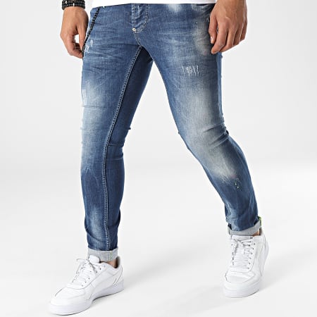 Uniplay - 699 Jeans skinny in denim blu