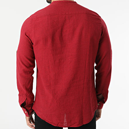 Armita - Camisa Cuello Tunecino Manga Larga JCH-802 Rojo