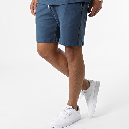 Frilivin - Conjunto de camiseta azul y pantalón corto de jogging