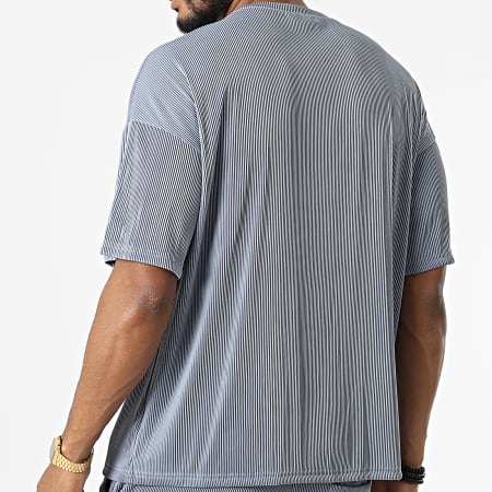 Frilivin - Set di maglietta e pantaloncini da jogging grigio ardesia