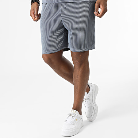 Frilivin - Set di maglietta e pantaloncini da jogging grigio ardesia