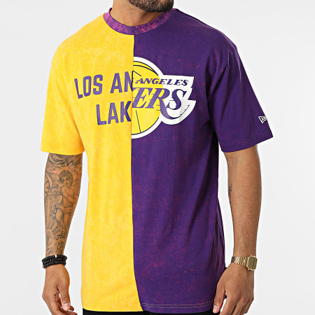 Tee Shirt Los Angeles Lakers 13083855 Jaune Violet