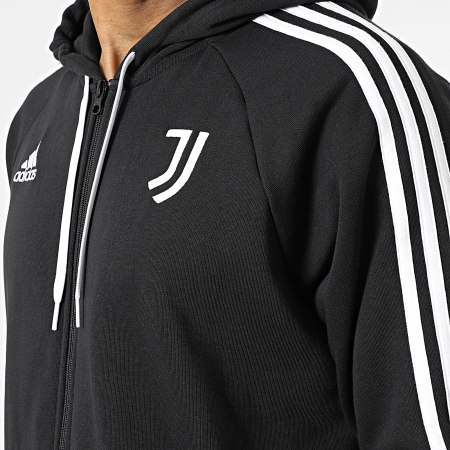 Adidas Performance - Juventus DNA Cremallera Sudadera Rayas HD8875 Negro
