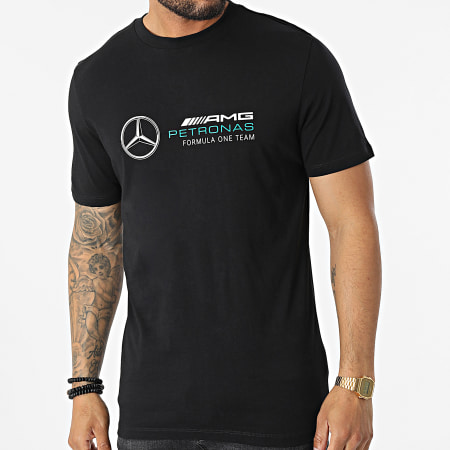 AMG Mercedes - Maglietta nera con logo grande