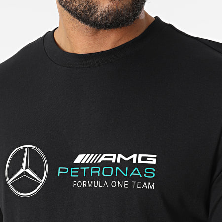 AMG Mercedes - Maglietta nera con logo grande