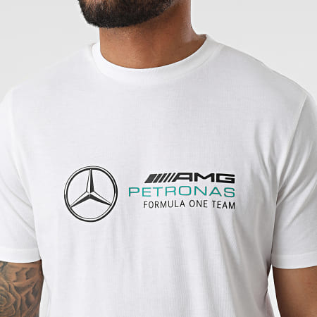 AMG Mercedes - Maglietta MAPF1 Logo Grande Beige Chiaro