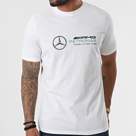 AMG Mercedes - Tee Shirt MAPF1 Large Logo Beige Clair