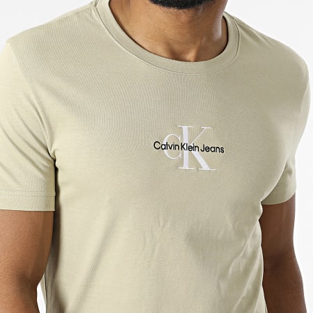 Calvin Klein - Tee Shirt Mono Logo 0855 Beige
